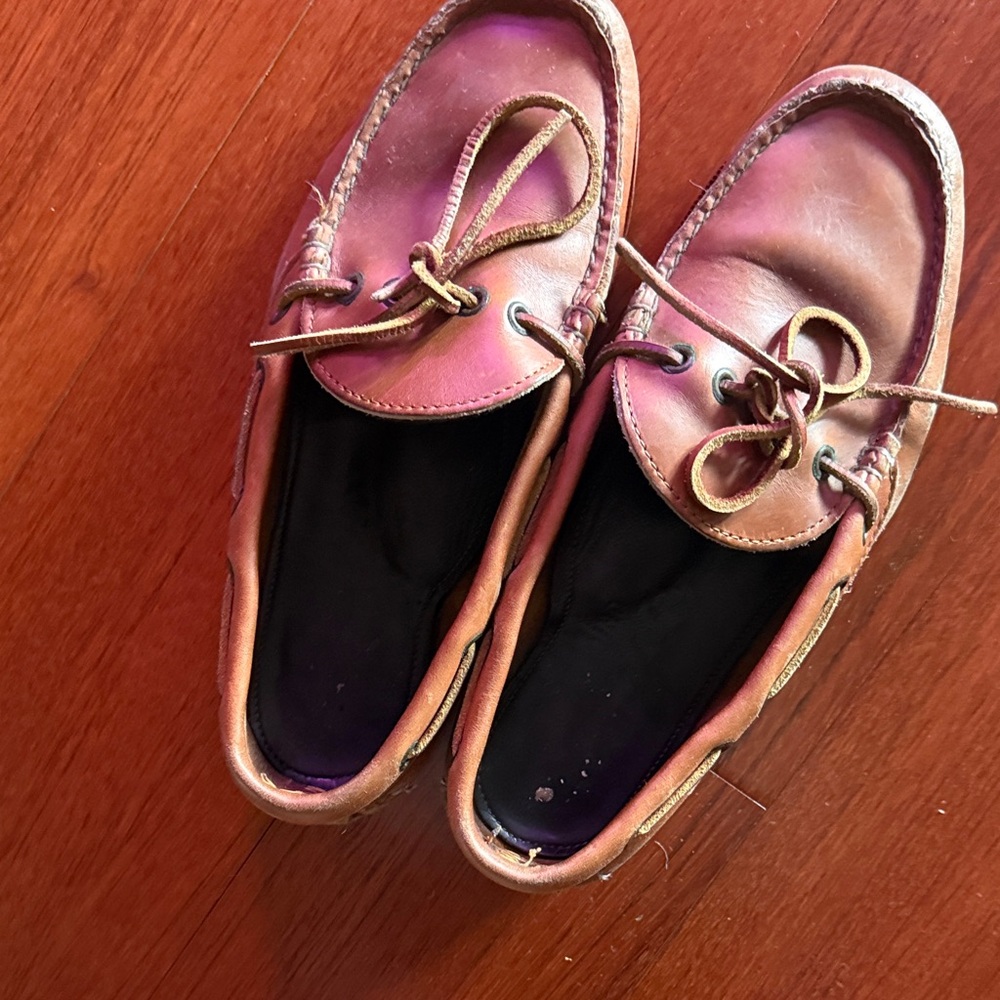 Brown Leather Casual Slip-On Shoes